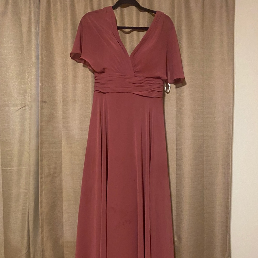 AZAZIE Pamela Dusty Rose bridemaid dress